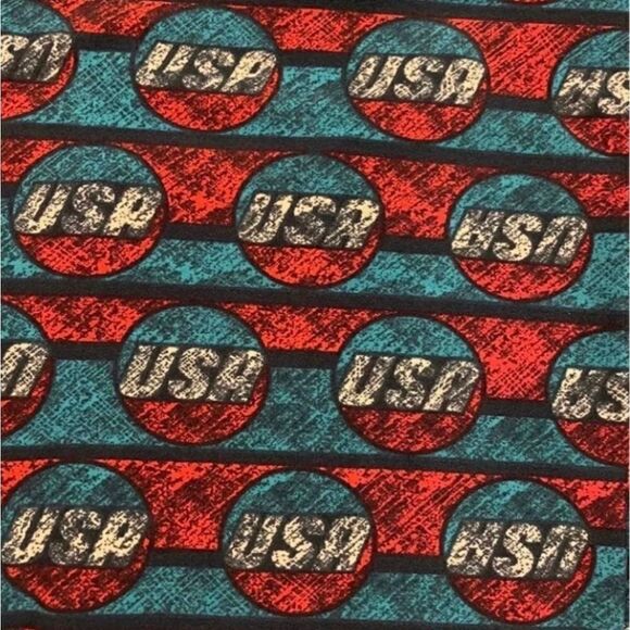 LuLaRoe Adult 12-18 Leggings • Vintage Americana Collection • Red White & Blue - Picture 3 of 16
